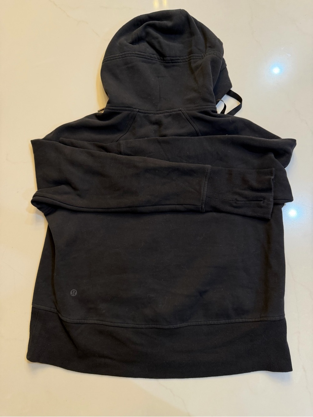Lululemon Black Zip-Up Hooded Sweatshirt - Picture 3 of 3